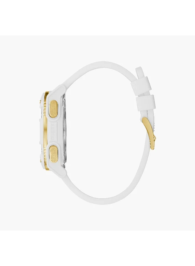 جس White Digital Watch for Men