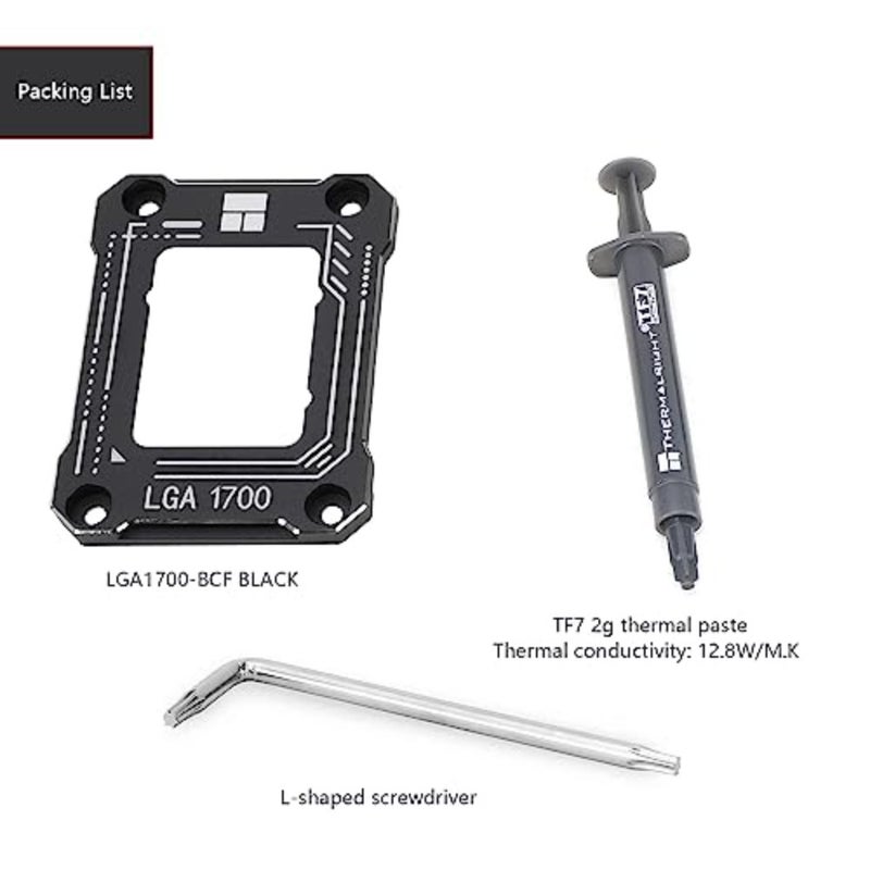 Intel 12th/13th Generation LGA1700 Anti-Bending Buckle, CPU Stress Bending Correction Fixer, Curved Pressure Plate, Fully Fitted and Fixed Without Trace Installation Black - Image 5