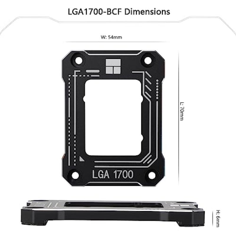 Intel 12th/13th Generation LGA1700 Anti-Bending Buckle, CPU Stress Bending Correction Fixer, Curved Pressure Plate, Fully Fitted and Fixed Without Trace Installation Black - Image 4
