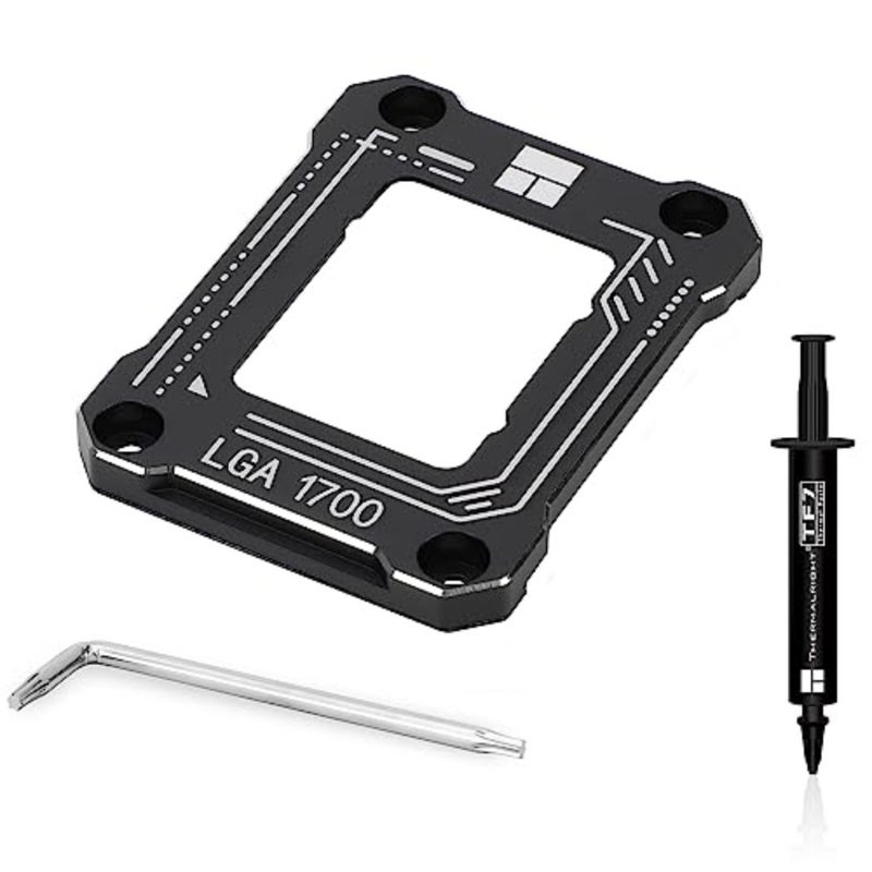 Intel 12th/13th Generation LGA1700 Anti-Bending Buckle, CPU Stress Bending Correction Fixer, Curved Pressure Plate, Fully Fitted and Fixed Without Trace Installation Black - Image 1