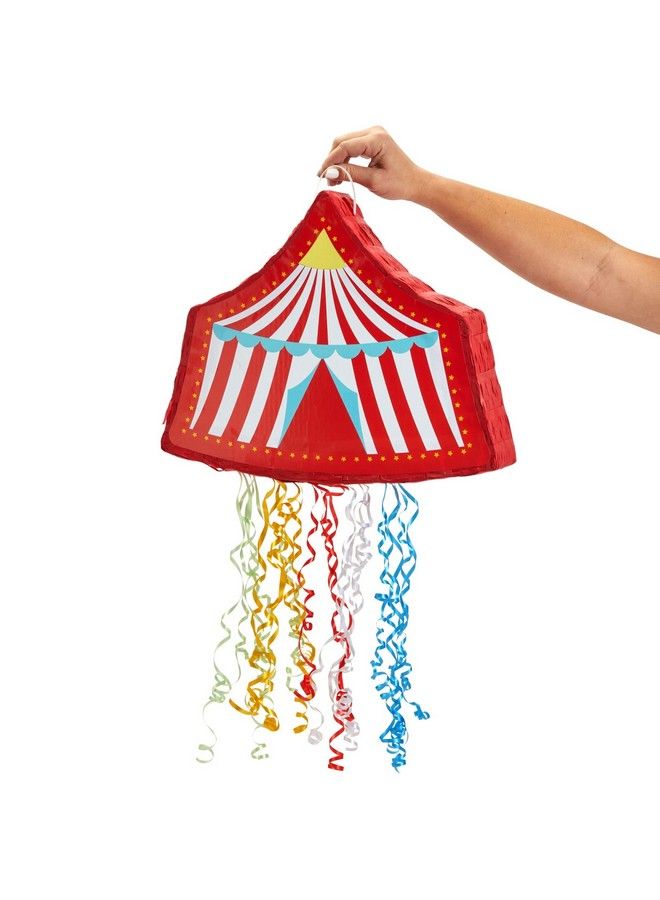 Blue Panda Pull String Colorful Circus Carnival Pinata For Circus Theme Party Decorations Birthday Parties School Events Fundraisers Summer Vacations (Small 16.5X13X3 In) - Image 5