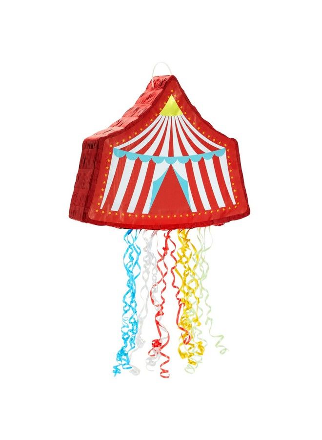 Blue Panda Pull String Colorful Circus Carnival Pinata For Circus Theme Party Decorations Birthday Parties School Events Fundraisers Summer Vacations (Small 16.5X13X3 In) - Image 2