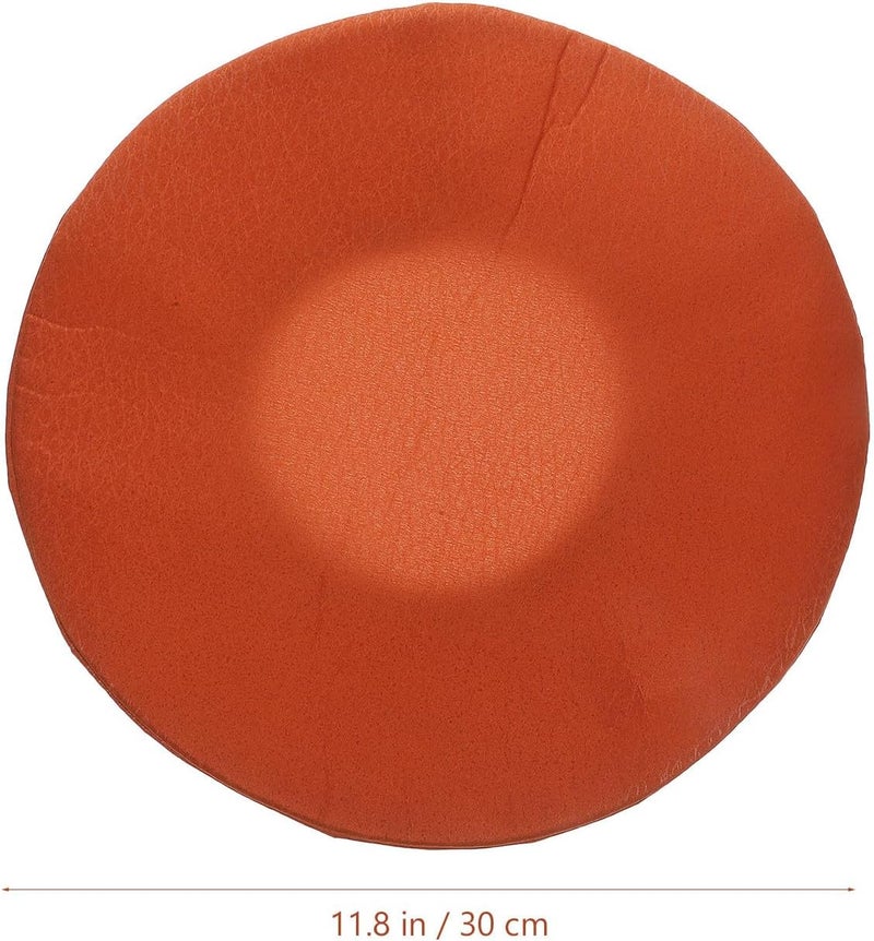 GALPADA Stool Cover Elastic Stretchable Bar Stool Seat Cushion Slipcover Brown Fabric Diameter 30cm with 10cm Edge Suitable for Dining and Home Use - Image 2