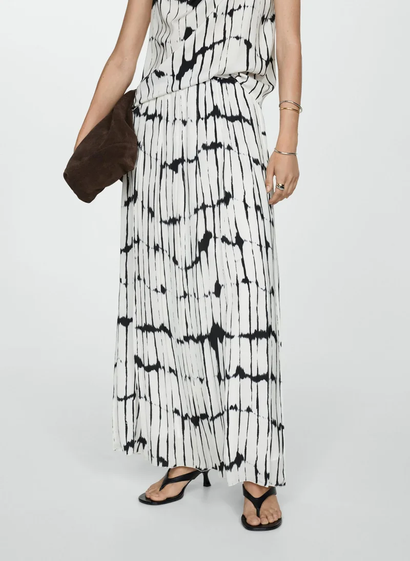 مانجو Long Striped Skirt