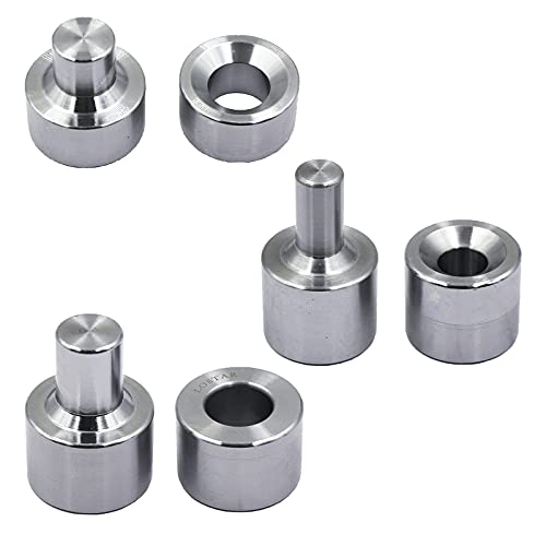 LOSTAR 3 Piece Dimple Die Set Metal Fabrication Tools 1/2" / 3/4" / 1" - Image 1