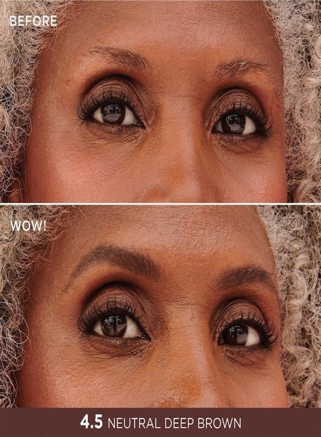 بينيفت بودرة حواجب مضادة للماء من بينيفت كوزمتكس، 1.9 غرام - لون 4.5 بني غامق محايد - بودرة حواجب طويلة الأمد ومقاومة للتلطخ لامتلاء طبيعي - Image 2