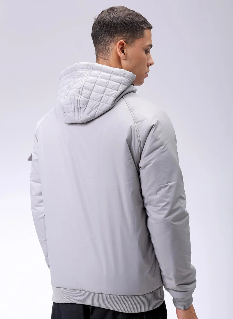 ذا انديان كراج كو Men Slim Fit Solid Puffer Jackets