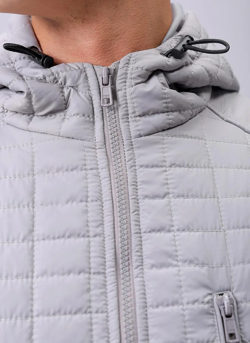 The Indian Garage Co  Men Slim Fit Solid Puffer Jackets for Men | Best Price UAE
