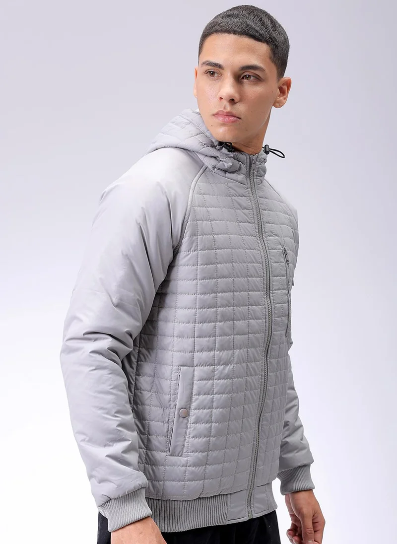 The Indian Garage Co  Men Slim Fit Solid Puffer Jackets for Men | Best Price UAE