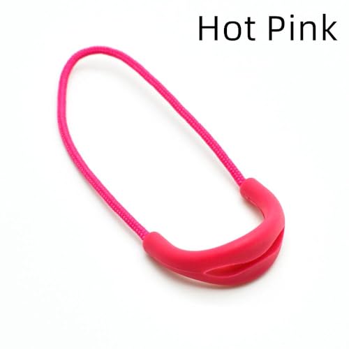 NaFurAhi 10pcs/Pack U Shape Color Zipper Pulls Fits/Zipper Fixer for Apparel Accessories (Hot Pink) - Image 2