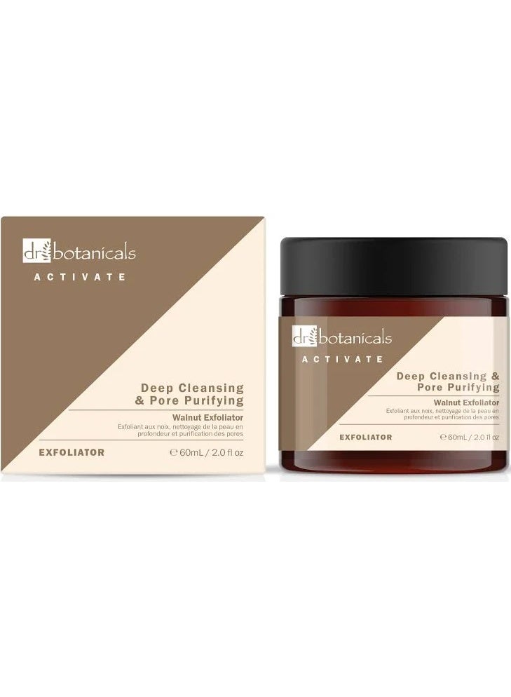 DR BOTANICALS Dr. Botanicals Activate Deep Cleansing & Pore Purifying Walnut Exfoliator 60ml - Image 4