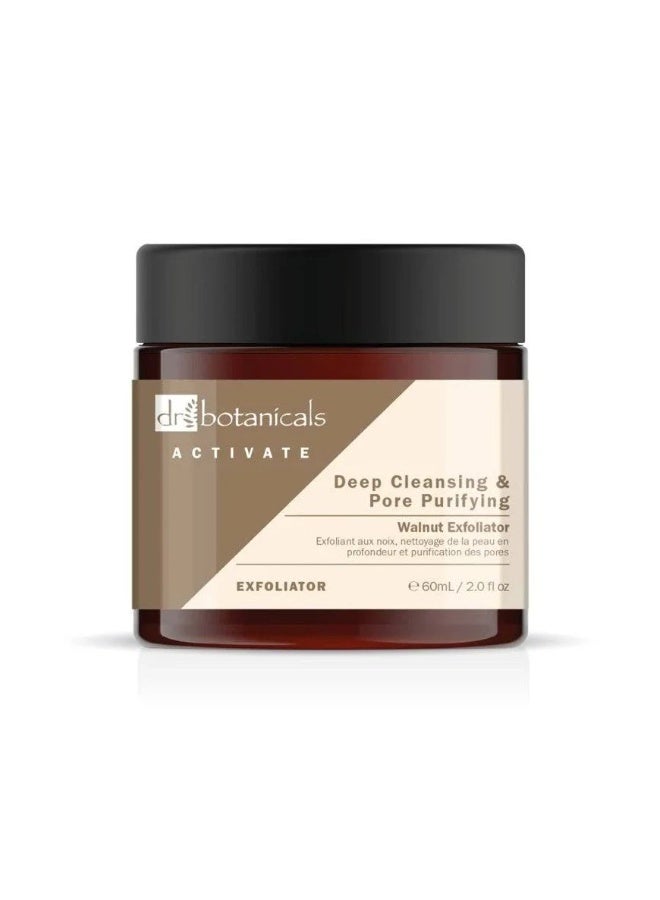 DR BOTANICALS Dr. Botanicals Activate Deep Cleansing & Pore Purifying Walnut Exfoliator 60ml - Image 1