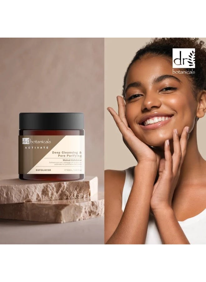 DR BOTANICALS Dr. Botanicals Activate Deep Cleansing & Pore Purifying Walnut Exfoliator 60ml - Image 2