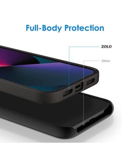 Zolo غطاء حماية خلفي من السيليكون لهاتف Apple iPhone 14 Plus 6.7 (2022) أسود  - Image 2
