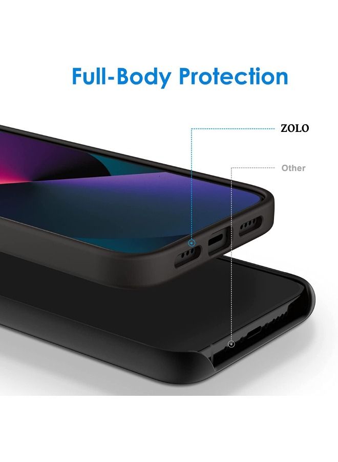 Zolo Protective silicone Back cover for Apple iPhone 14 Plus 6.7 (2022) Black - Image 2
