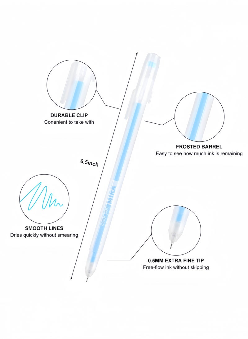 مجموعة أقلام جل ملونة مكونة من 12 قطعة، قلم حبر جاف بلون الحلوى 0.5 مم للمذكرات، مستلزمات مدرسية لطيفة، أدوات مكتبية، ملحقات مكتبية - view 2
