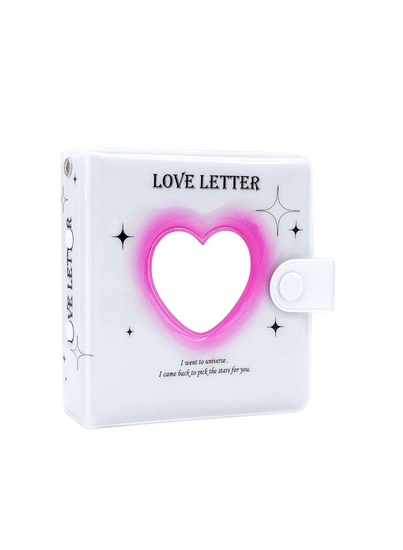 Captaintech Photocard Binder 30 Sheets 60 Pockets Mini Portable Photo Album in Loose Leaf Refillable 3-Rings Transparent Photocard Binder Cover Kpop Photocard Holder Book for Picture Cards Storage - Image 1