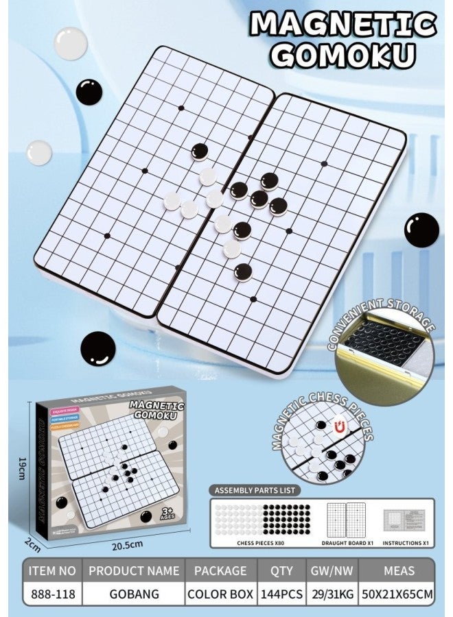 Children's Magnetic Gobang Checkers Flip Chess Flying Chess Go Chess Colosseum Chess Board Game Chess Educational Toys