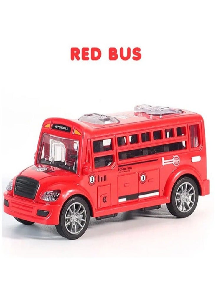 School Bus Toy for Kids - Door Openable - School Bus for Boys and Girls - Drop Resistant - Mini School Bus Model (Red) - Image 1