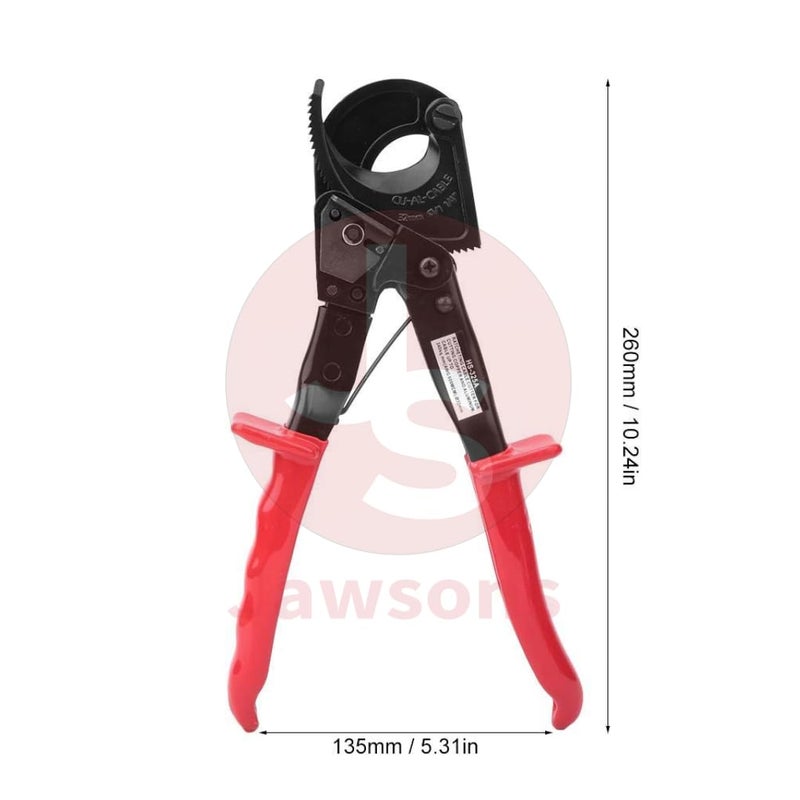 Jawsons Heavy Duty Ratchet Cable Cutter OneHanded Precision Forged Blades 32mm Max Cutting Range Copper Aluminum Wire Cutter Compact Ergonomic Design - Image 2