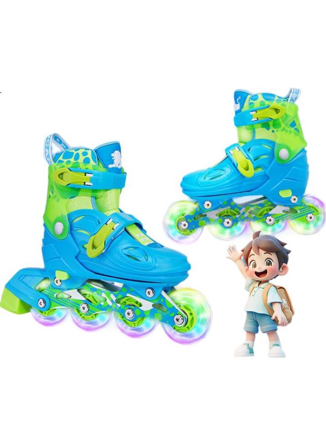 Cougar Adjustable Inline Skates Children'S Set, Roller Skates Mzs885 Blue Size S - Image 3