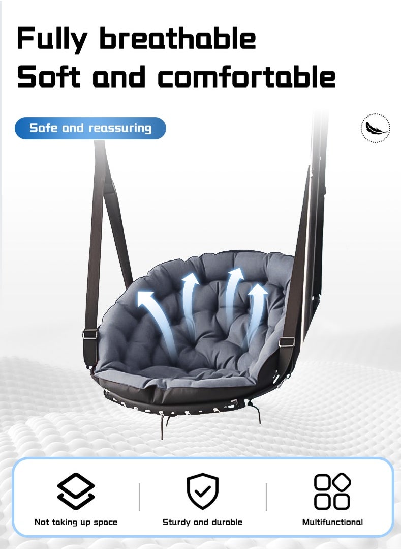Generic Hammock Chair Indoor Outdoor Swing Hanging Chair Baby Rocking Chair Adult Hammock Outdoor Cradle Rocking Chair Swing Seat  - Image 3