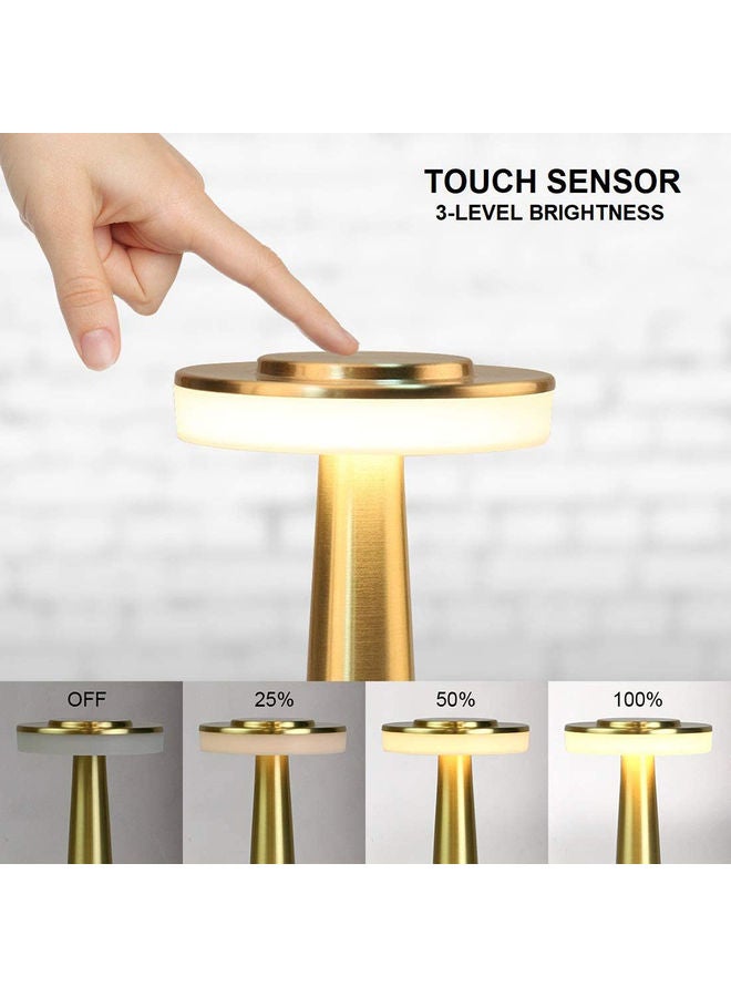 Arabest Decorative LED Table Lamp Gold 21cm - Image 2
