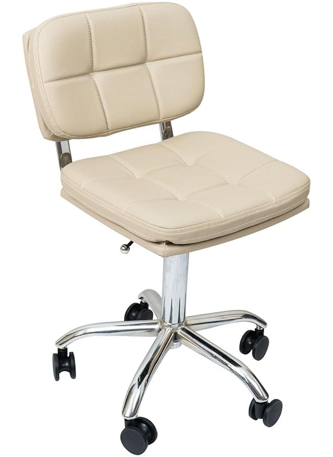 Drafting Chair Adjustable Tall Shop Stool Rolling Chair With Backrest For Salon Computer Studio Workshop Classroom Counter Home Office Rice White - pzsku/Z433854E72D134BBD6AB3Z/45/_/1722500930/04580486-424d-4f2f-82ce-170f95663415