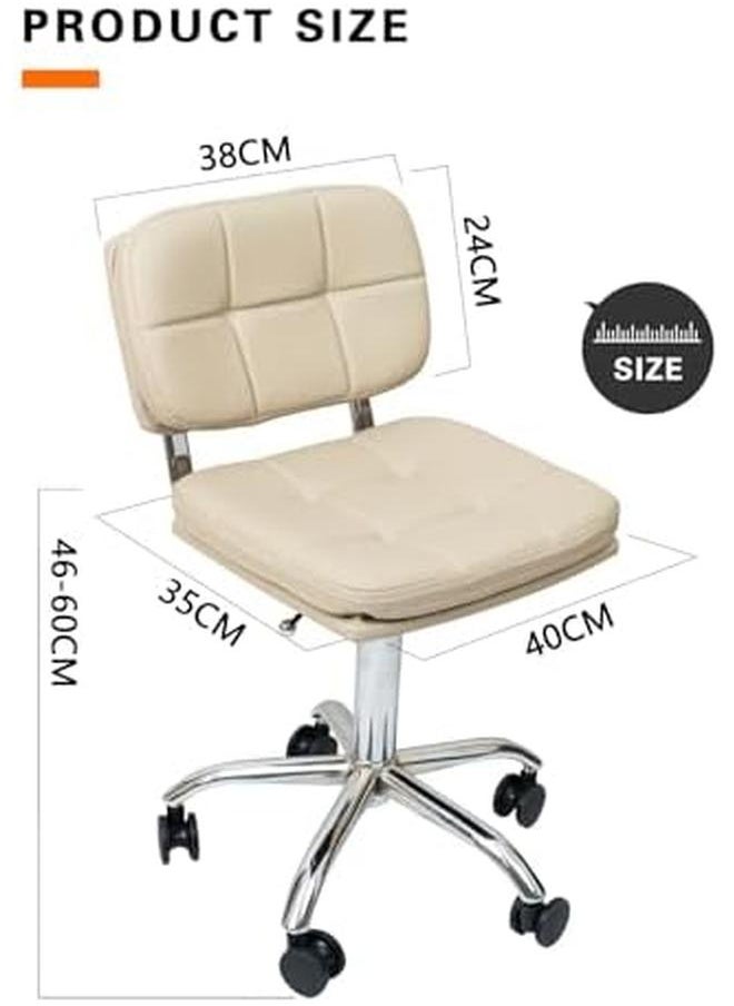 Drafting Chair Adjustable Tall Shop Stool Rolling Chair With Backrest For Salon Computer Studio Workshop Classroom Counter Home Office Rice White - pzsku/Z433854E72D134BBD6AB3Z/45/_/1722500962/5f467cda-92e9-4472-876d-71bfecd27441