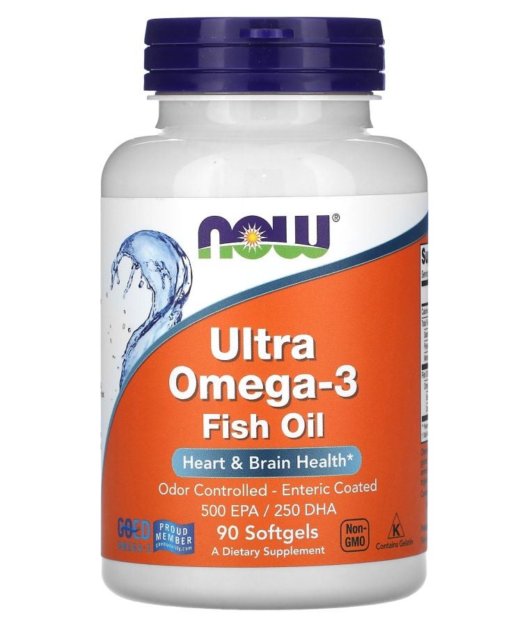 now Ultra Omega-3 Fish Oil 90 Softgels