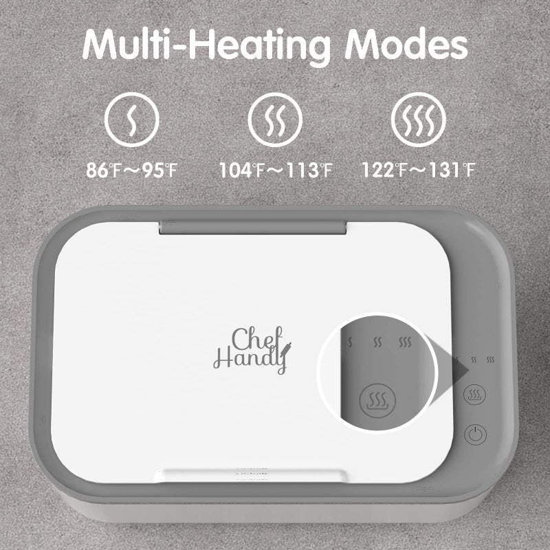 chefhandy Baby Wipe Warmer, Wipe Warmer and Baby Wet Wipes Dispenser, Smart Precise Temperature Control Large Capacity Evenly Overall Heating Silence, Wipes Warmer for Babies Portable Wipe Warmer (White) - Image 5