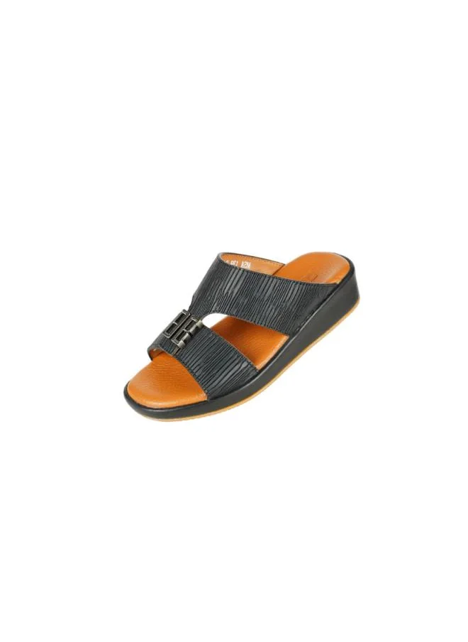 barjeel uno 008-3672 Barjeel Uno Boys Arabic Sandals MSA139 B Black 26