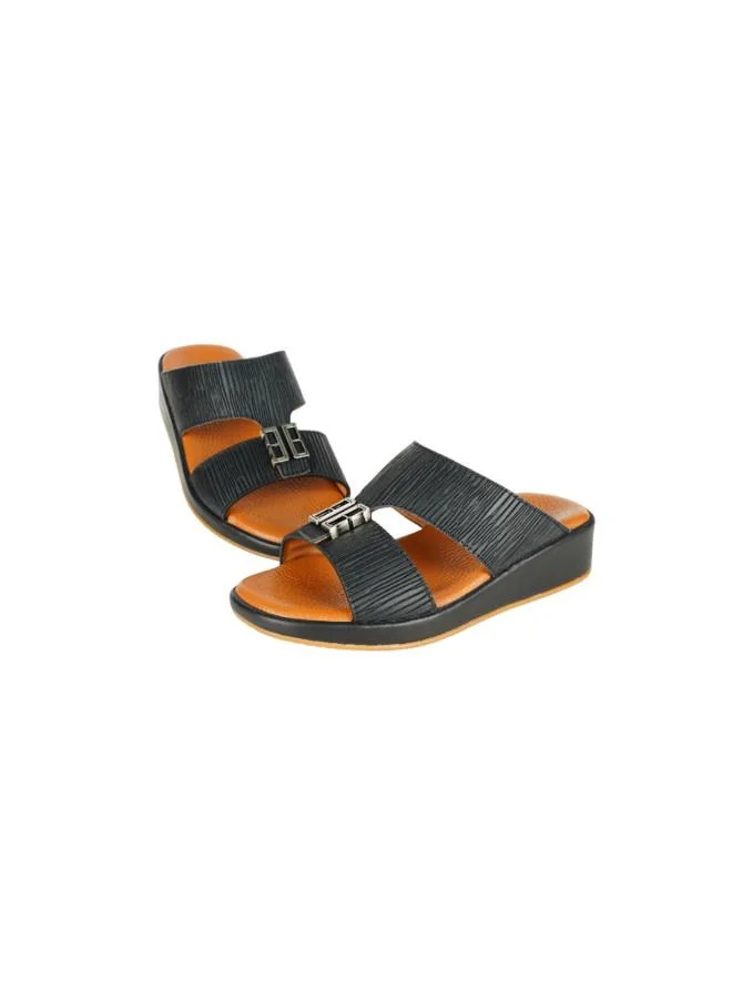 barjeel uno 008-3672 Barjeel Uno Boys Arabic Sandals MSA139 B Black 26