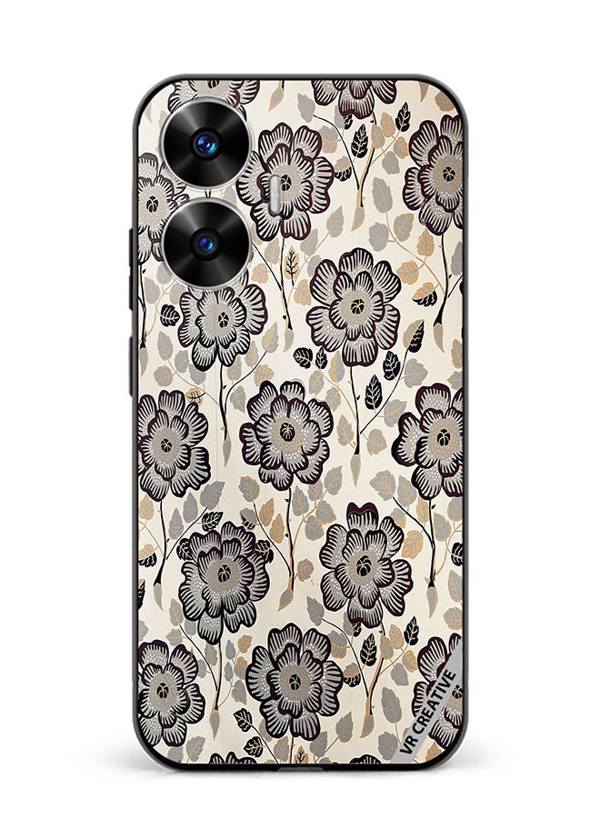 VR CREATIVE Protective Case Cover For Realme C55 Floral1 Design Multicolour - Image 1
