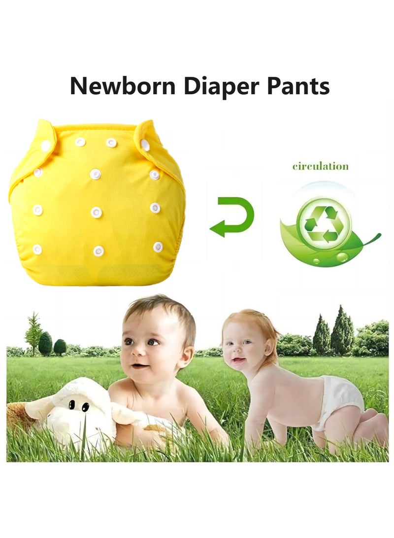 بنطلون حفاضات حديثي الولادة، جيب لحفاضات الأطفال، قطعة أثرية لحفاضات الأطفال، مع أزرار للتثبيت - Image 1