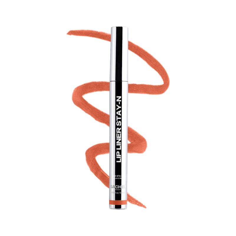 Sacheu قلم تحديد الشفاه Sacheu STAY-N Peel Off Lip Stain - صبغة شفاه مقاومة للماء تدوم طويلاً مع حمض الهيالورونيك وفيتامين E - لمسة نهائية غير قابلة للنقل، نباتي وخالي من القسوة (SINamon) - Image 1