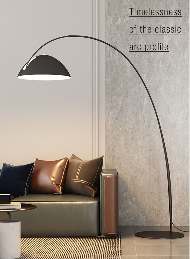 Merry Moments Floor Lamp Standing Lamp Sofa Lamp for Home Hotel Office Living Room Bedroom Lighting Decoration Vertical Lamp with Marble Base Three Colour Adjustable E27 Bulb 12W H178xW30xL110cm  - Image 4