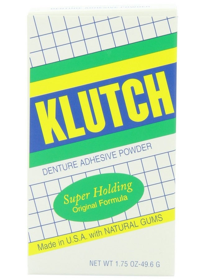 null - بودرة لاصقة للأسنان الصناعية من Klutch، 1.75 أونصة - Image 1