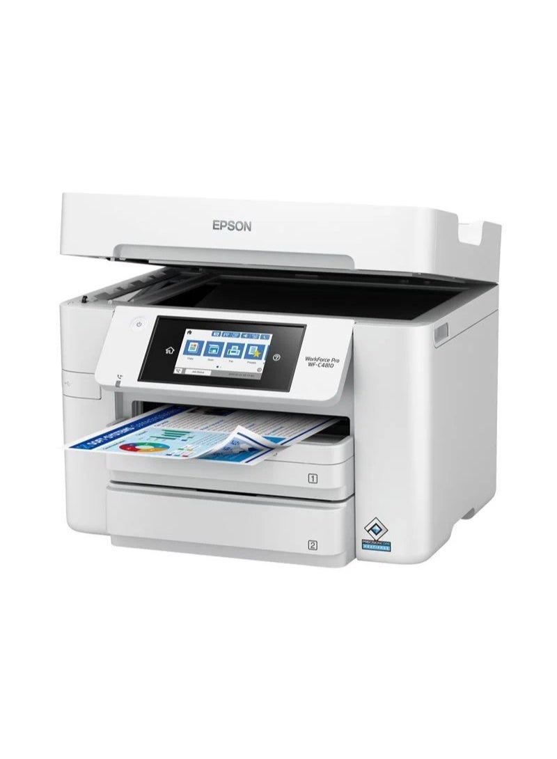 EPSON WorkForce Pro WF-C4810 Color Inkjet Multi-Function Printer - White - Image 3