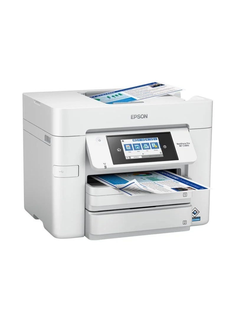 EPSON WorkForce Pro WF-C4810 Color Inkjet Multi-Function Printer - White - Image 2