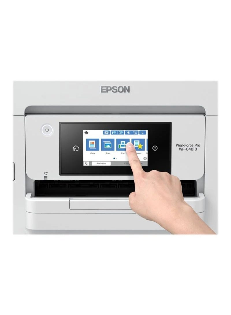 EPSON WorkForce Pro WF-C4810 Color Inkjet Multi-Function Printer - White - Image 4