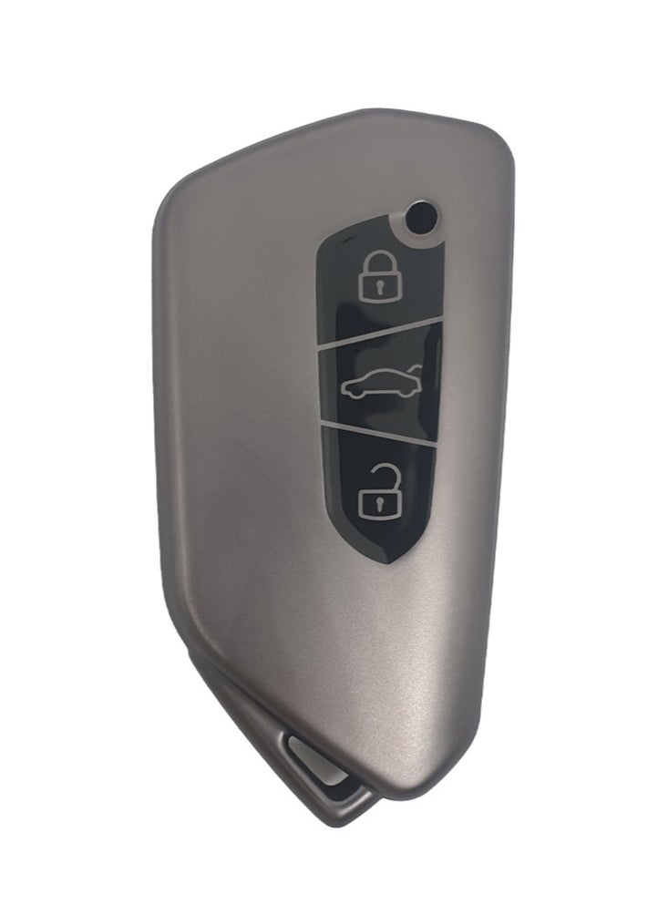 Service Zone - Protective 3 Buttons Key Cover Case For Volkswagen Black - Image 1