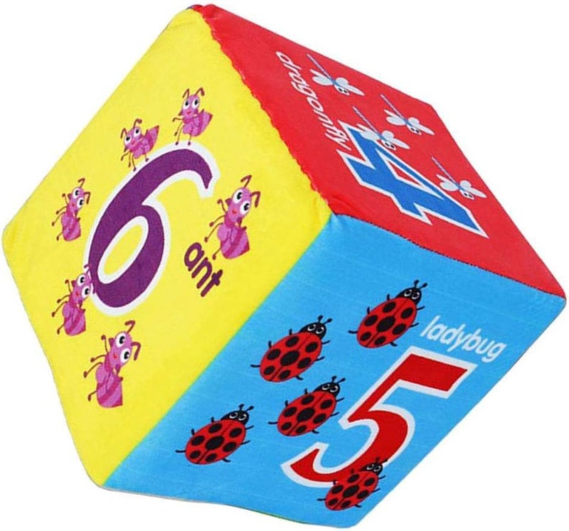 klarakoGiant Dice 6 Inch Foam Dice Large Square Dice for Game Pool Toy Party Favour klarakoInsect Number, 15cm - Image 5
