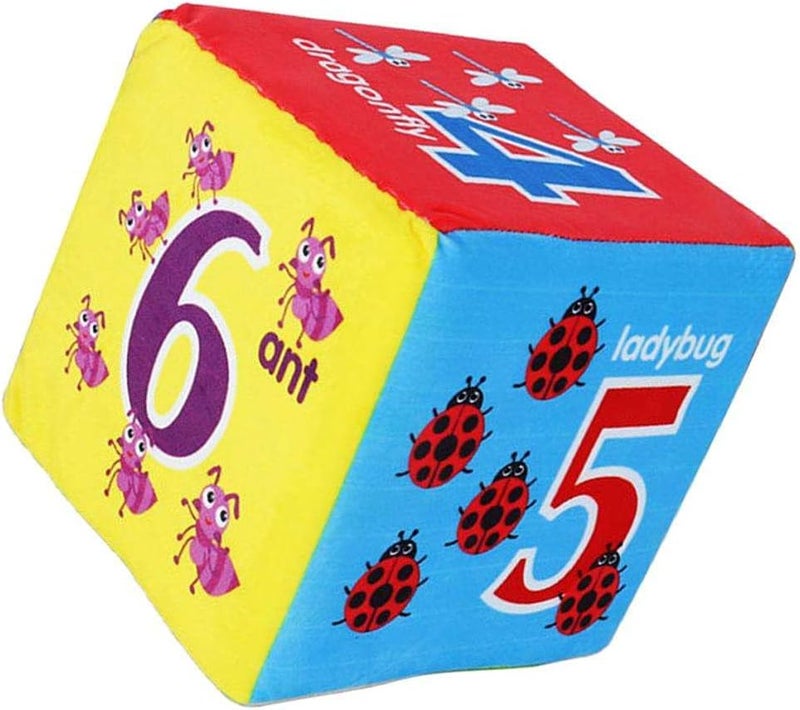 klarakoGiant Dice 6 Inch Foam Dice Large Square Dice for Game Pool Toy Party Favour klarakoInsect Number, 15cm - Image 3