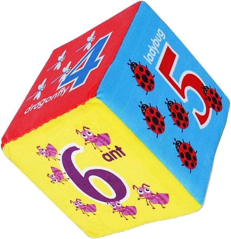 klarakoGiant Dice 6 Inch Foam Dice Large Square Dice for Game Pool Toy Party Favour klarakoInsect Number, 15cm - Image 1
