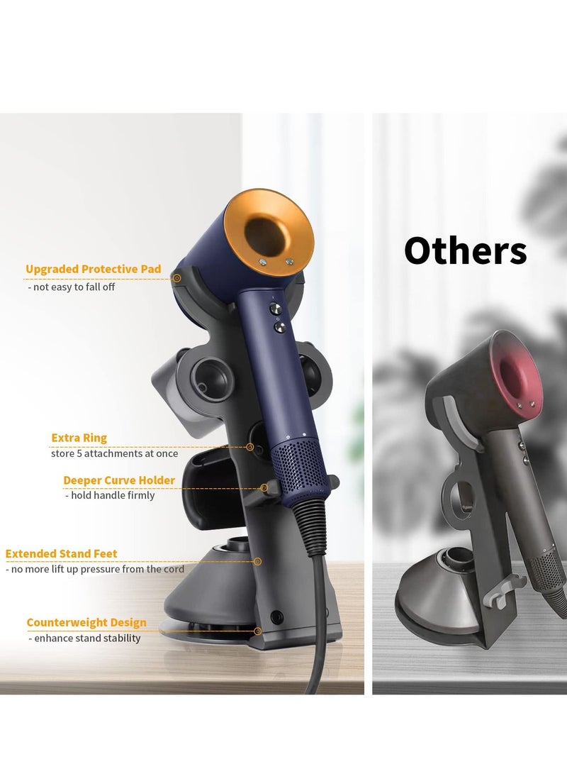 Y&D Hair Dryer Holder for Dyson Supersonic Magnetic Stand with Power Plug Cable Organizer Bracket Bathroom  - Image 3