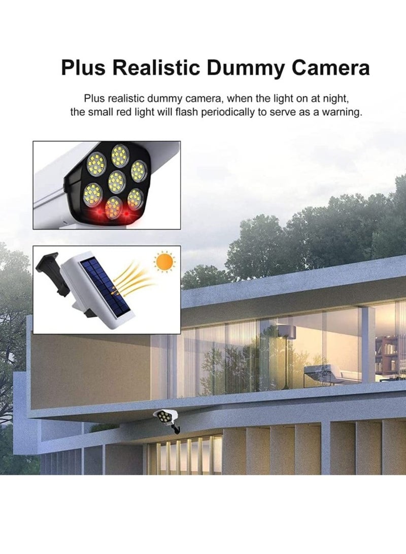 ELTRAZONE Solar Wall-mounted Light with Remote Control,Auto Infrared Motion ​Sensor Light，Simulation Surveillance CCTV Light，Roatable Angle Adjustable Wall Light for Outdoor Corridor Pathway Diwali Diya(2 Pack) - Image 4