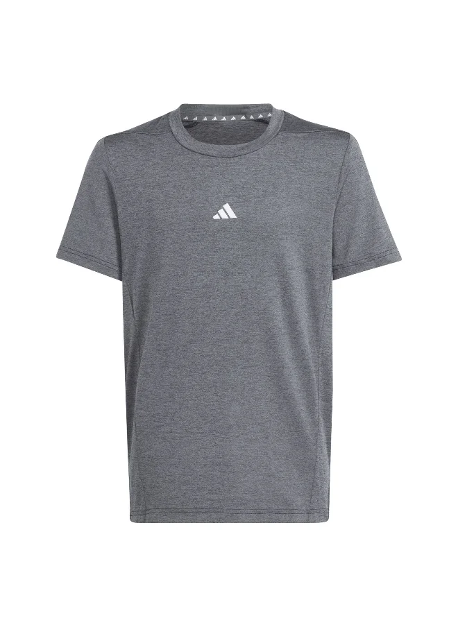 اديداس adidas J Hea Tee Black Training T-Shirts 5-6Y