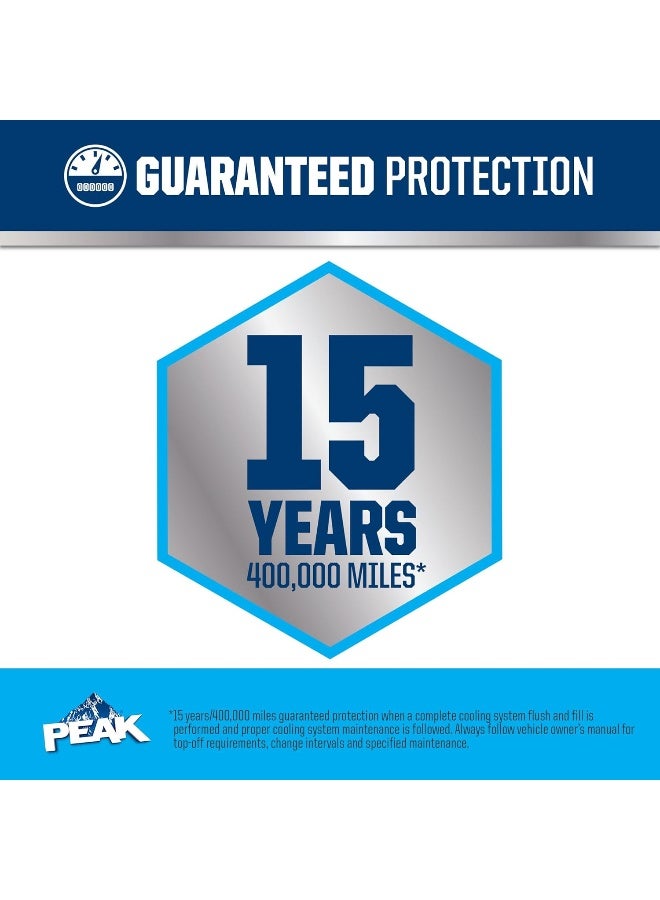 PEAK سائل تبريد مضاد للتجمد PEAK OET للحياة الممتدة باللون الأزرق 5050 للسيارات الآسيوية 1 جالون - Image 4