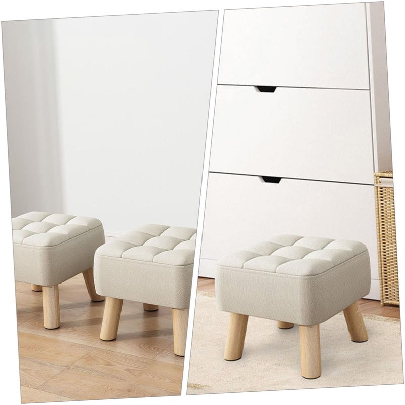 DECHOUS White Stool Boys and Girls Step Stool for Boy Girl Bathroom Footstool Detachable Seat - Image 2